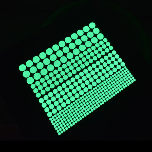Miico Creative Dot Star Moon Pattern 4 Optional Groups Luminous PVC Removable Home Decor Sticker