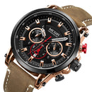MEGIR 2085 Military Style Date Chronograph Multifunction Quartz Watch Fashion Men Wrist Watch