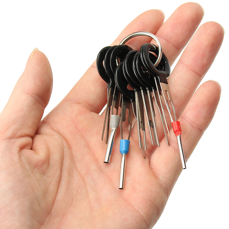 Excellway 11Pcs Terminal Removal Tool Kit Wiring Connector Pin Release Extractor