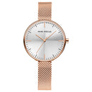 MINI FOCUS MF0275L Ultra Thin Mesh Strap Analog Clock Waterproof Concise Women Quartz Watch Wristwatch