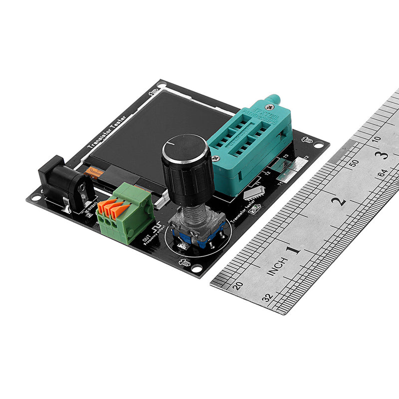 9-12V DC Simple Transistor Tester Frequency Meter 160x128 LCD PWM Square Wave Generator