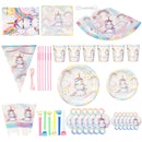 Cartoon Theme Party Tableware Supplies Kids Birthday Set Baby Shower Decorations