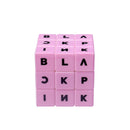 Plastic Pink Magic Puzzle Fidget Cube For Fans GiftsToys