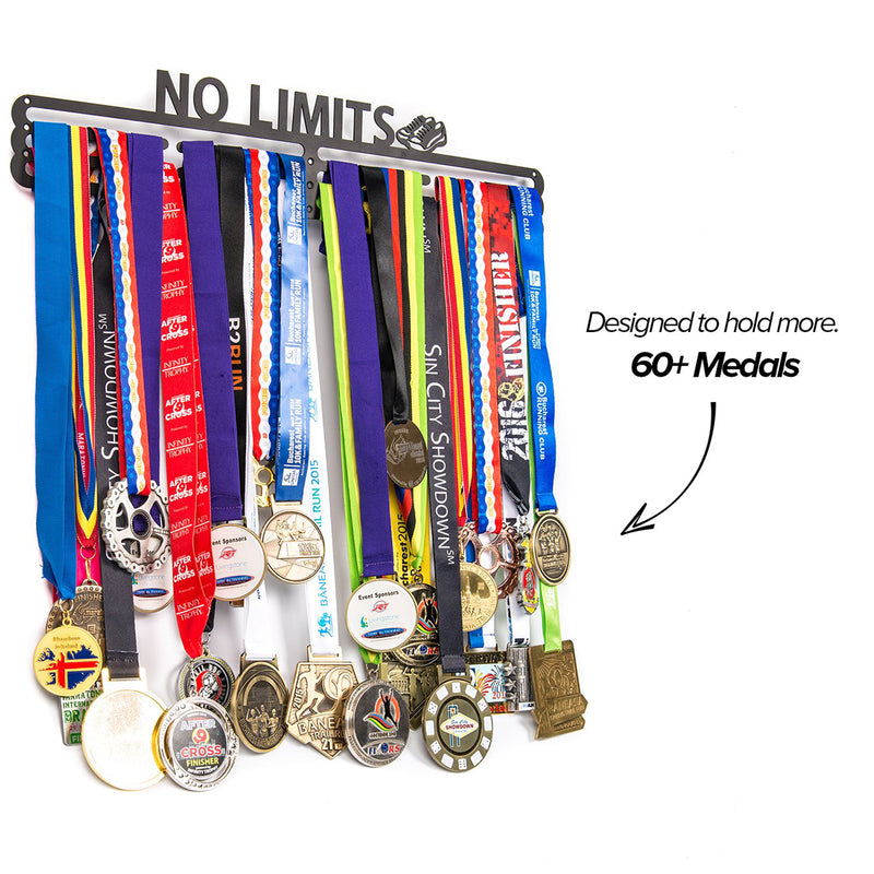 Urban Active Sports Medal Holder No Limits Medal Display for 60 Medals Display Box
