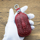 4*2*8CM Genuine Leather Car Key Case Bag Keychain Remote Protector Cover Universal