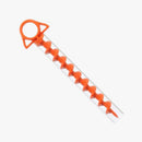 Plastic Spiral Screw Shape Tent Nail Hiking Camping Beach Tent Stakes Peg Nail w/ Clear Tube for Outdoor Travel