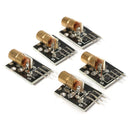 5Pcs KY-008 5V 3pin 650nm Transmitter Dot Diode Copper Head Red Laser Module AVR PIC DIY