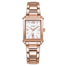 MEGIR 1079 Rose Gold Case Calendar Quartz Watch Elegant Style Women Wrist Watch for Lovers