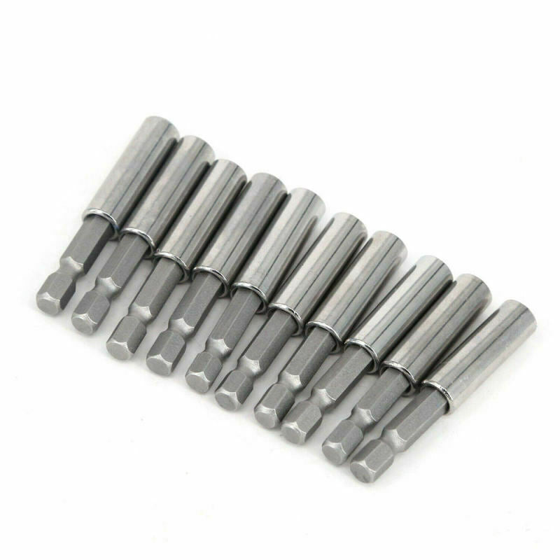 10pcs Socket Drill Bit Holder Hex Shank Magnetic Extension for Screwdriver