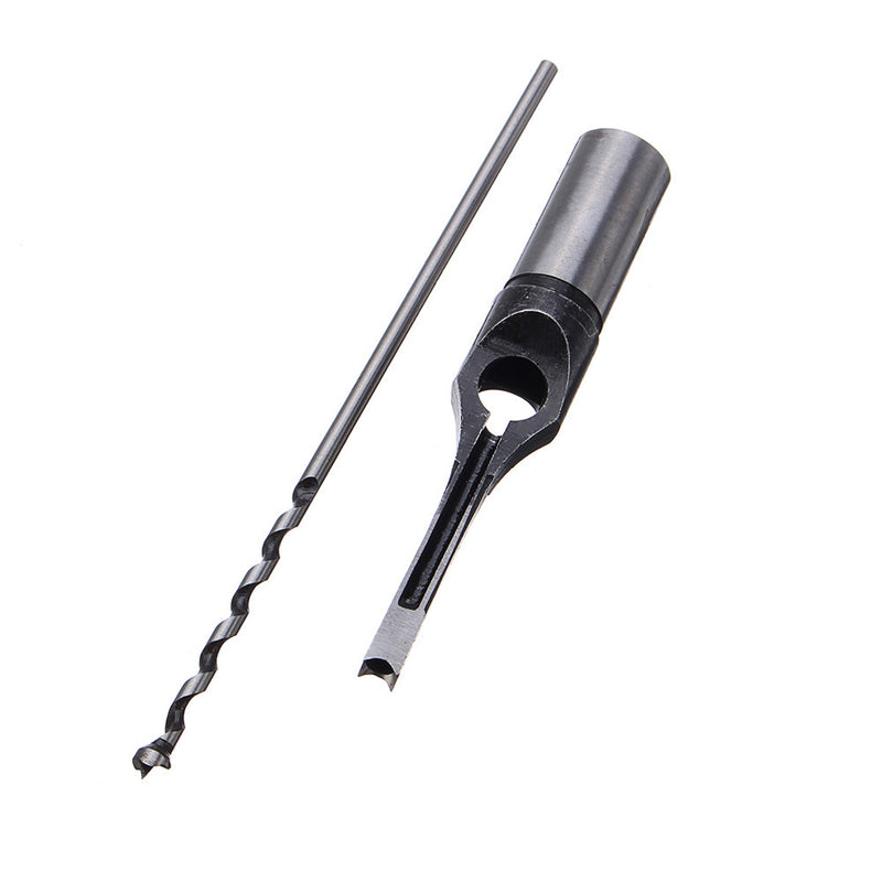 7pcs 6-12.7mm Square Hole Saw Drill Bit Set Mortising Chisel Twist Auger Drill Bits