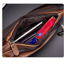 BULLCAPTAIN Men Leather Bag Crossbody Bag Outdoor Traveling Shoulder Bag Business Bag Chest Bag