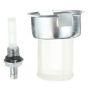 Fuel Filter Chrome Gas Tank Cap For Honda GX240 GX270 GX340 GX390 8HP 11HP 13HP Engine