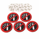 5pcs Rubber Adhesive Sticker Car Office Notice Warning Logo NO SMOKING Sign