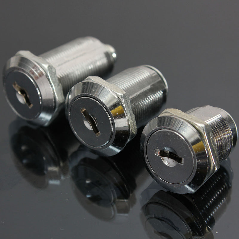 20/25/30mm Cam Lock For Cabinet Toolbox Drawer Enclosure Cupboard Locker with 2 Keys