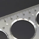 Clear Plastic Template Ruler Circle Shapes Drawing Drafting Template Stencil Hand Tools