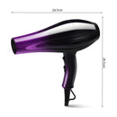 2800W 220V Hair Dryer with Accessories Black Purple 3 Temperature Wind Gear Adjustment Hair Salon for Home Tools