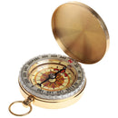 Outdoor Portable Brass Pocket G50 Copper Golden Compass Luminous Navigation Flip