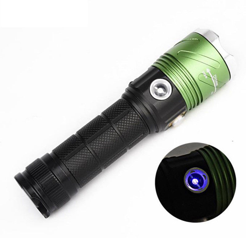 U King ZQ-X1032G  T6 1000LM 3Modes UV Zoomable LED Flashlight 18650