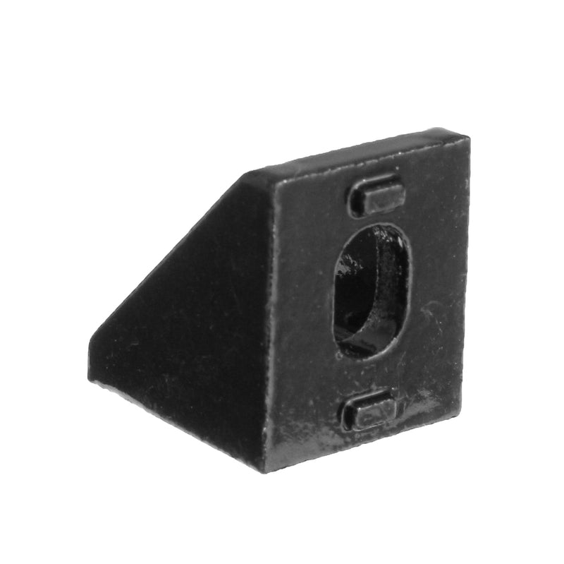 Suleve AJ20 10Pcs 2020 Black Aluminium Angle Corner Joint 2020 Series Aluminum Extrusion 20x20mm Right Angle Bracket Furniture Fittings