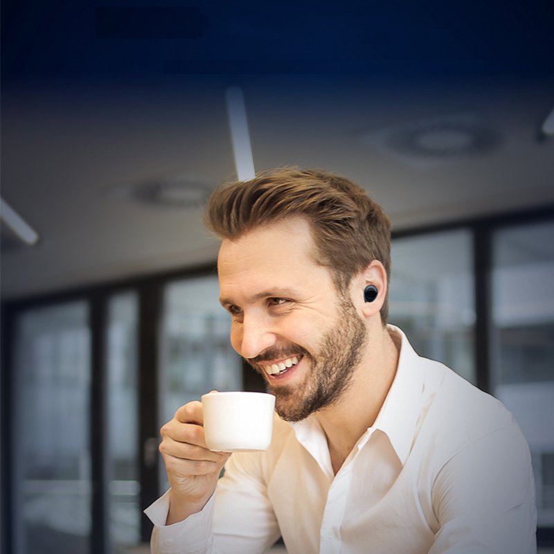 [Truly Wireless] Mini bluetooth 5.0 Earphone TWS HIFI Stereo Sound IPX5 Waterproof With Charging Box