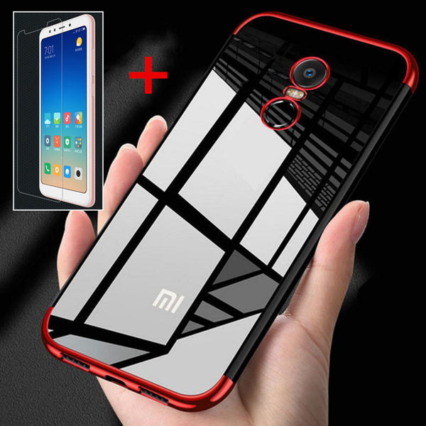 Bakeey Ultra Thin TPU Protective Case Cover+Tempered Glass Screen Protector for Xiaomi Redmi 5 Plus