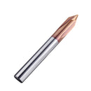 Drillpro 3 Flutes 90 Degree AlTiN Coating Chamfer Mill HRC55 2-8mm Tungsten Steel Milling Cutter