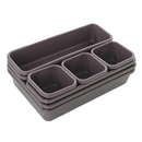 Plastic Compartment Drawer Cosmetic Makeup Jewelry Sundries Organizer Desktop Storage Box