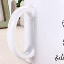 350ml Funny Novelty Unicorn Ceramic Coffee Mug Always Believes In You Home Office Cup
