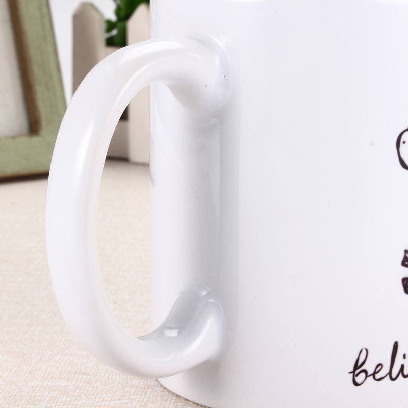 350ml Funny Novelty Unicorn Ceramic Coffee Mug Always Believes In You Home Office Cup