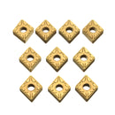 Drillpro 10pcs CNMG120408-MA US735 Carbide Insert Turning Tool Holder Inserts