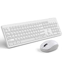 FD IK7300 2.4GHz Wireless Keyboard & Mouse Combo Set 104 Keys Silent Concave Button Keyboard 1600DPI IC Control Mouse with USB Receiver for Computer Laptop PC