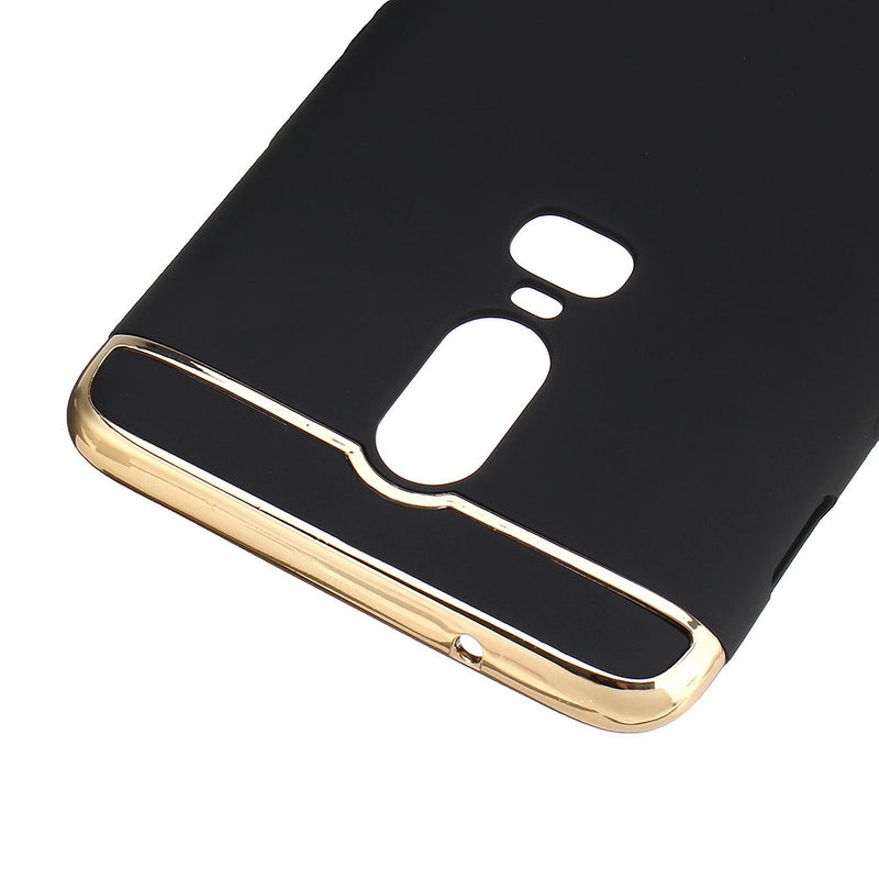 Bakeey Ultra-thin 3 in 1 Plating Frame Splicing PC Hard Protective Case For OnePlus 6