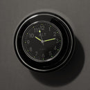 Universal Motorcycle Bike Handlebar Clock / Thermometer Black Dial  7/8'' 1''