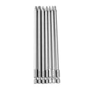 Drillpro 7pcs 150mm Square Screwdriver Bits 1/4 Inch Hex Shank Screwdriver Bit