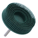 Drillpro Polishing Wheel Grit 50 80 120 Radial Bristle Disc 2 inch 3 inch Emery Rubber Abrasive Brush 1/4" 6.35mm for Dremel Accessories