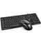 AOC KM110 Wired Keyboard & Mouse Set 104 Keys Waterproof USB Keyboard Optical USB Keyboard and Mouse Combo for Computer PC