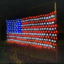 2m*1m 420 LED Flag Net Lamp American String Light For Festival Holiday Indoor Outdoor Decoration AC110V
