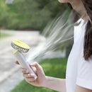 2 in 1 USB Portable Handheld Atomizing Fan Mini Spray Cooling Fan 90 Rotatable Rechargeable Desktop Small Fan