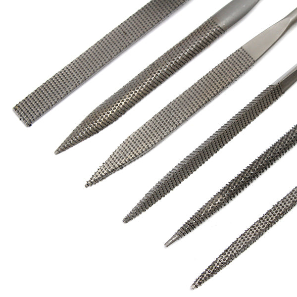 6pcs Mini Files Metal Filing Rasp Needle File Wood Tools Hand Woodworking Tool Set