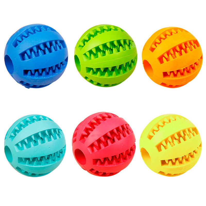 Pet Toys Rubber Leakage Food Ball Toy Funny Interactive Elasticity Ball Dog Chew Toys