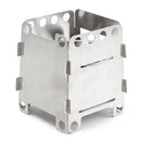 Outdoor Portable Wood Cooking Stove Stainless Steel Picnic BBQ Burner Furnace Camping Hiking