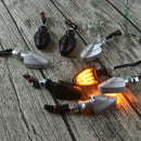 2pcs E11 Metal 18 LED Indicator Turn Signal Lights Motorcycle Bike Lamp Cafe Racer