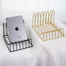 Nordic Triangle Simple Wrought Iron Home Decor Desktop Books File Storage Rack Shelf File Magazine jewelry office Storage Bracket Desktop Organizer
