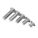 Suleve M3SP1 50Pcs M3 Stainless Steel Phillips Flat Head Countersunk Machine Screw 4-12mm Length