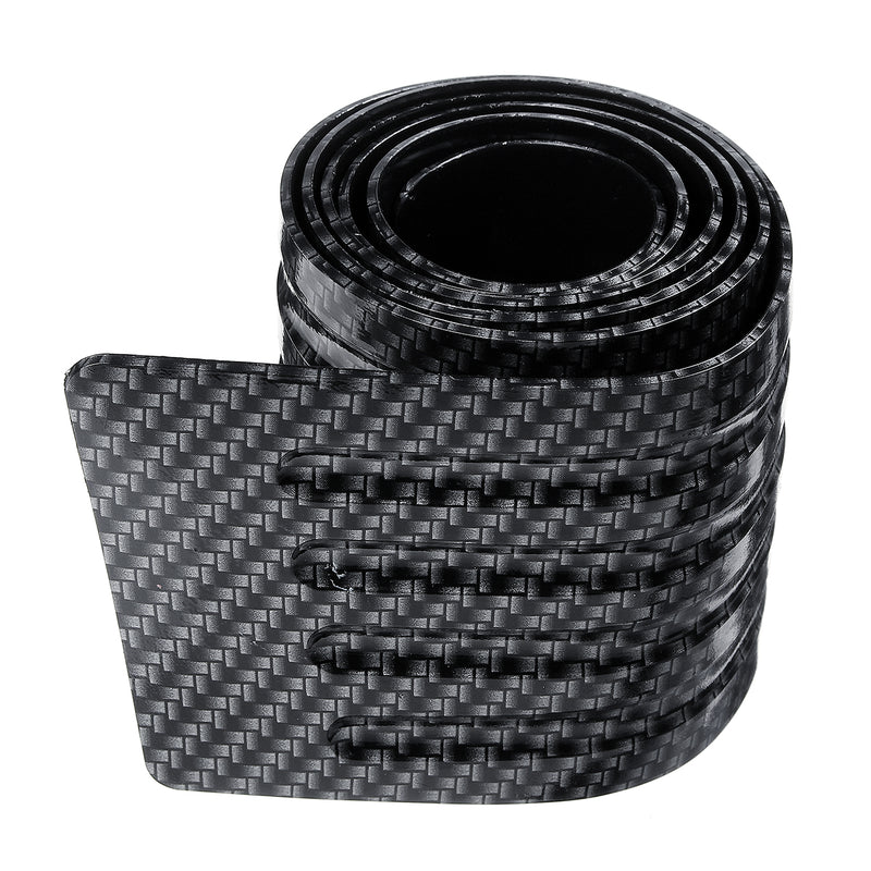 Universal Rear Trunk Carbon Fiber Strip Sill Bumper Guard Protector Pad Cover