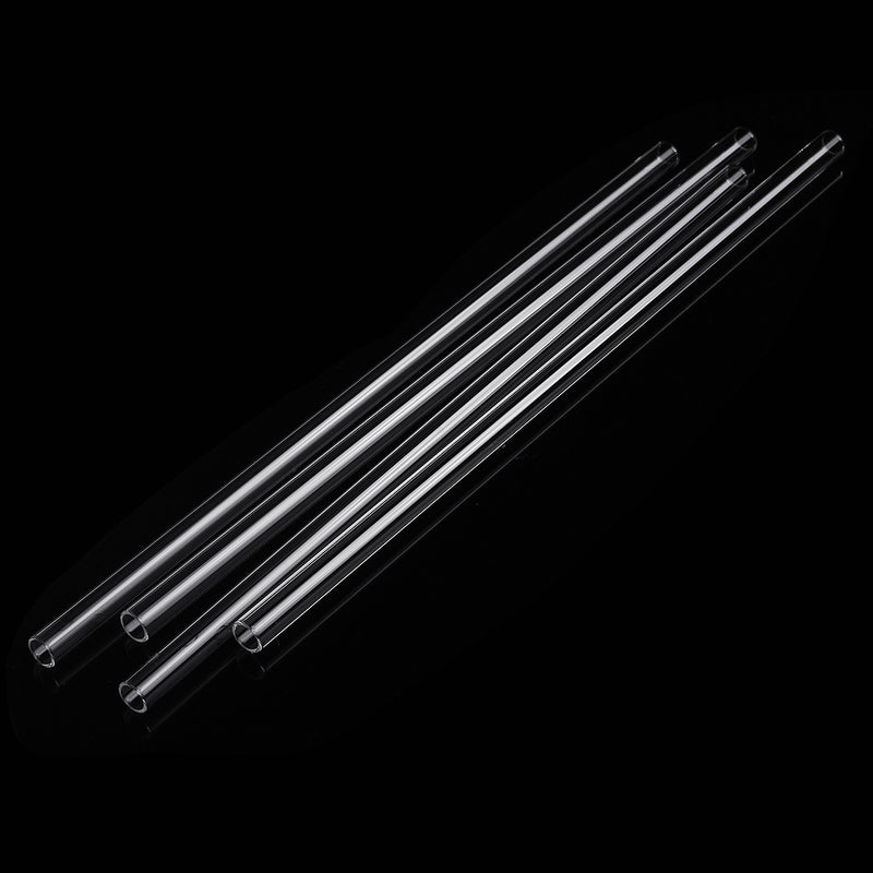 4Pcs Thick Wall Borosilicate Glass Blowing Tube 300mm x 10mm x 1mm