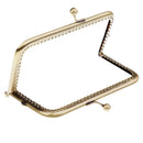 Metal Purse Bag Frame Kiss Clasp Lock Iron Tone for Bag Making 15cm x 8.5cm