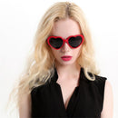 Novelty Red Black Heart Sunglasses Women Girls Party Eye Glasses Photo Props