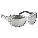 Fashion Retro Shiny Metallic Silver Sequins Glasses Photo Props Party Favor Birthday Holiday Wedding Event Sunglasses Eye Accessory