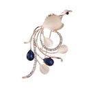 Alloy Enamel Animal Pearl Corsage Brooch Pin for Women Girls Jewelry Gift